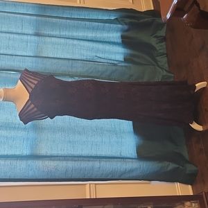 Plum/Purple tea length cocktail dress